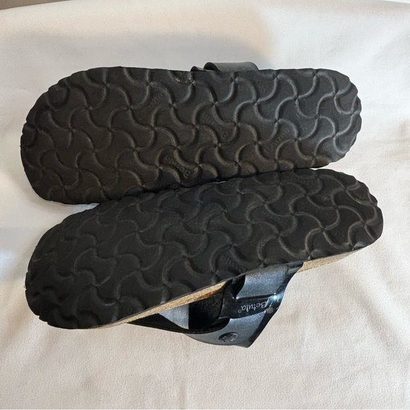 BETULA Sz 9 Toe Wrap Slides Sandals Patent and Smooth Leather Birkenstock Family - Picture 9 of 9